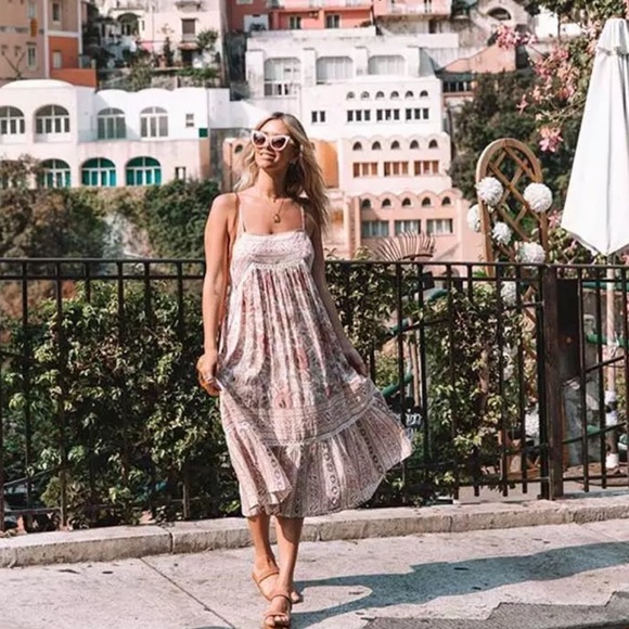 Boho summer floral dress - Picture 2 of 7